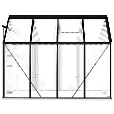 Greenhouse with Base Frame Anthracite Aluminum 51.1 ft²