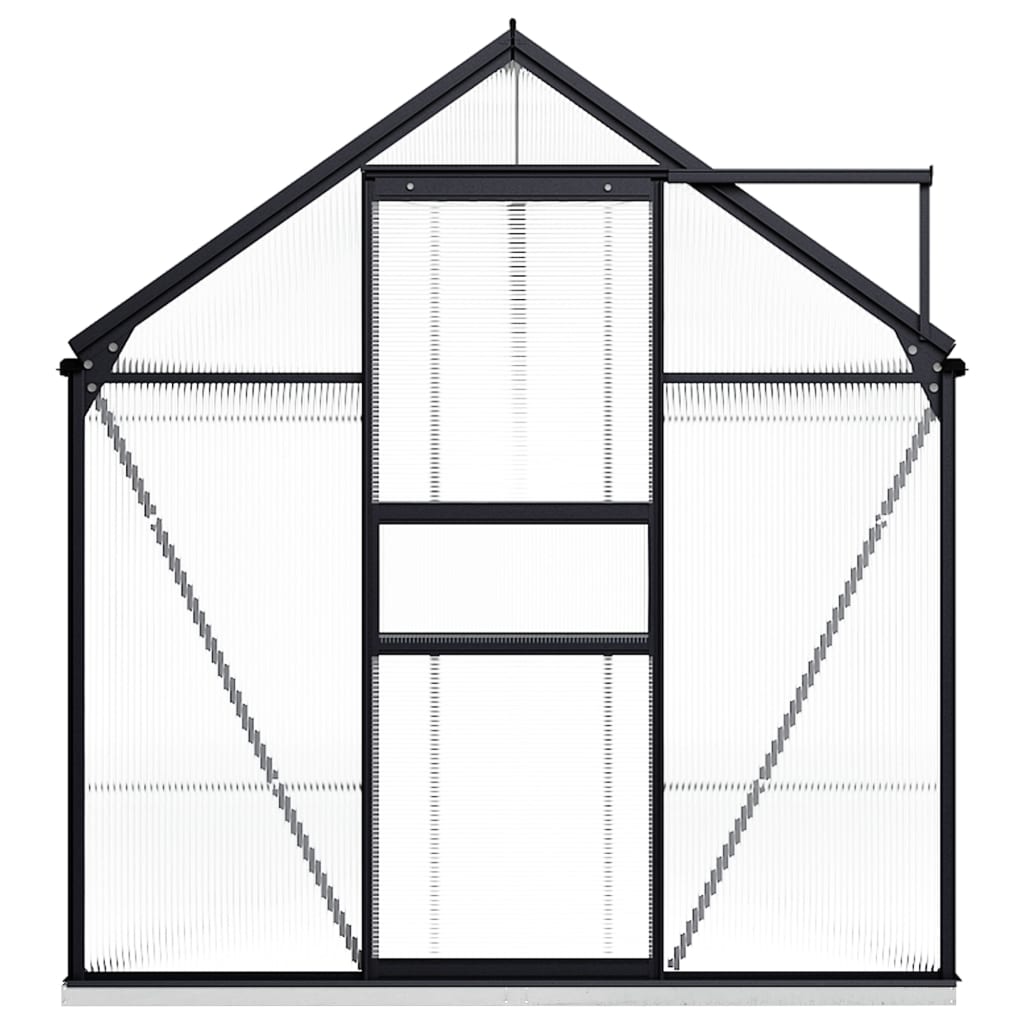 Greenhouse with Base Frame Anthracite Aluminum 87.9 ft²