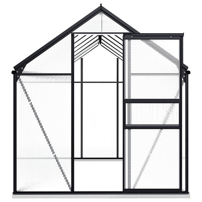 Greenhouse with Base Frame Anthracite Aluminum 87.9 ft²