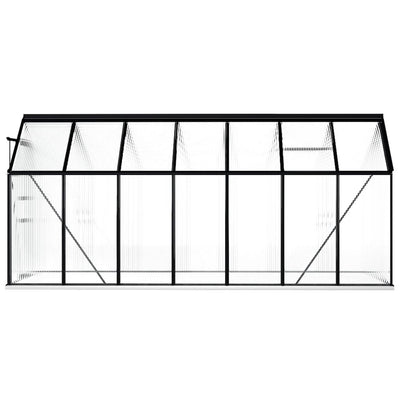 Greenhouse with Base Frame Anthracite Aluminum 87.9 ft²