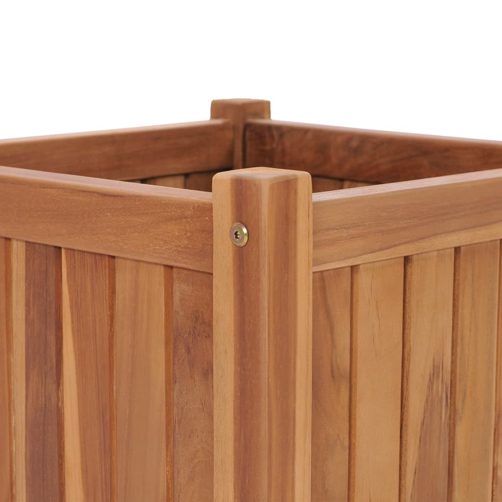 Raised Bed 15.7"x15.7"x15.7" Solid Wood Teak