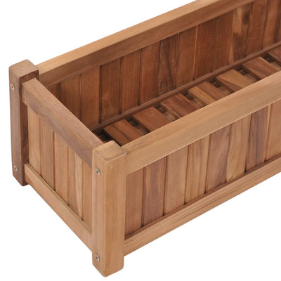 Raised Bed 39.4"x11.8"x9.8" Solid Wood Teak