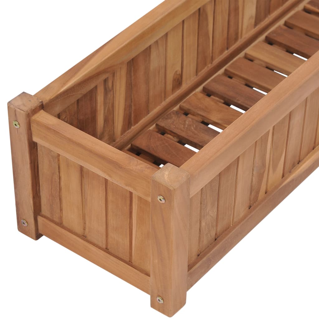 Raised Bed 78.7"x11.8"x9.8" Solid Wood Teak