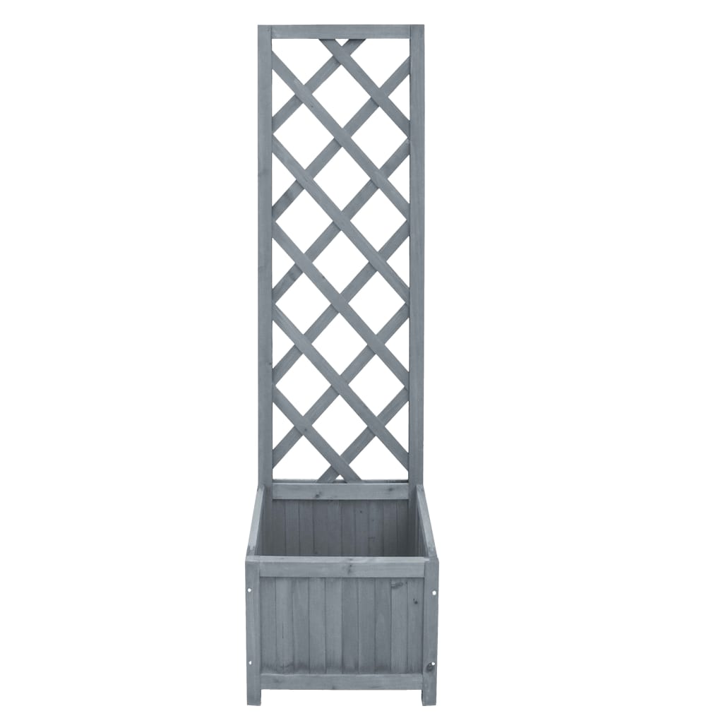 Trellis Planter 15.7"x11.8"x53.1" Solid Firwood