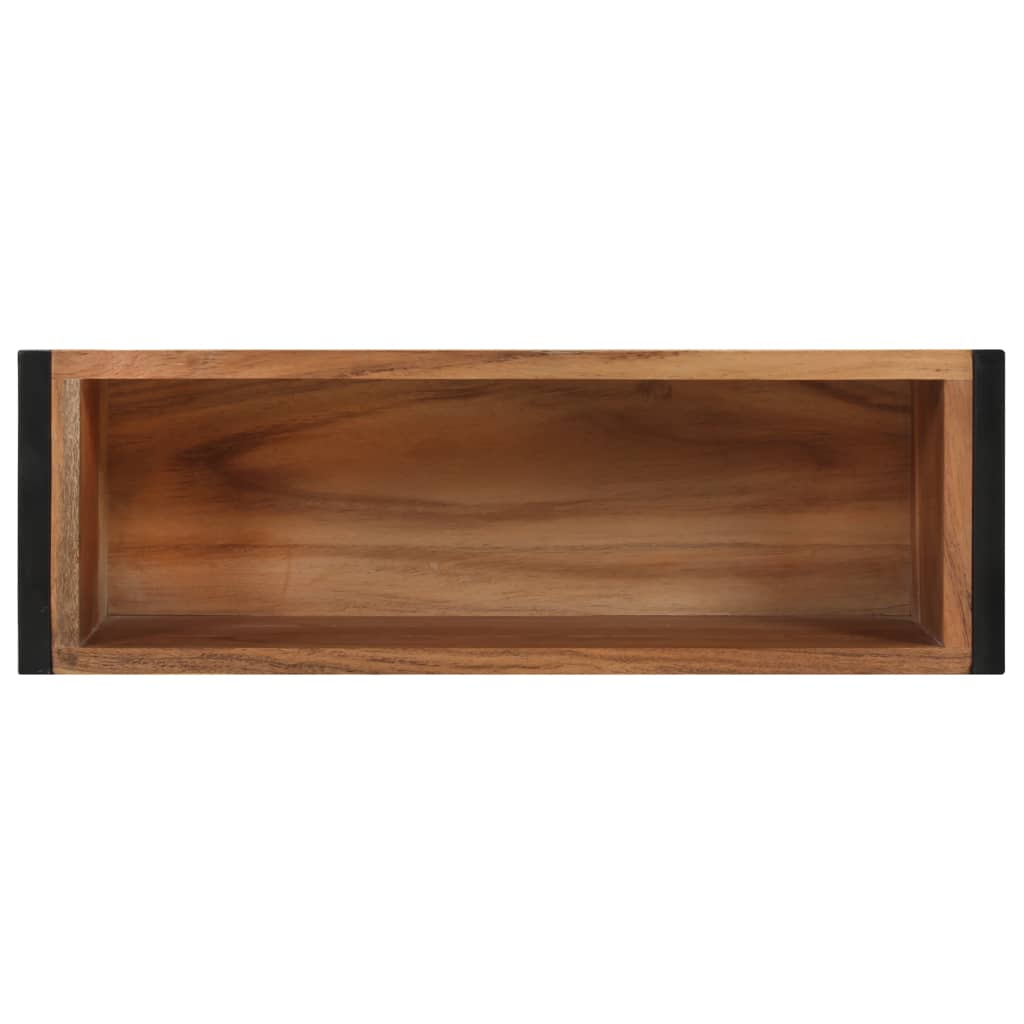 Planter 23.6"x7.9"x26.8" Solid Acacia Wood