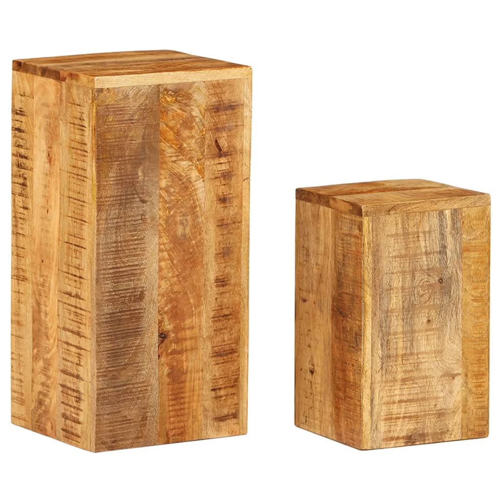 Plant Stands 2 pcs Solid Wood Mango