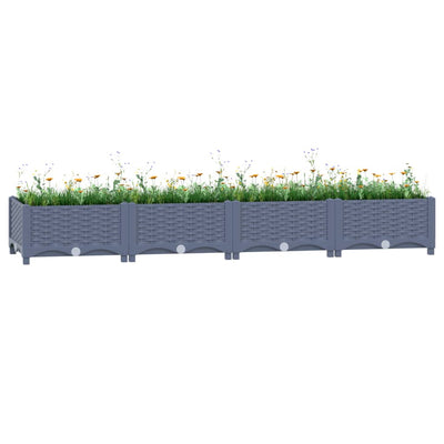 Raised Bed 63"x15.7"x9.1" Polypropylene