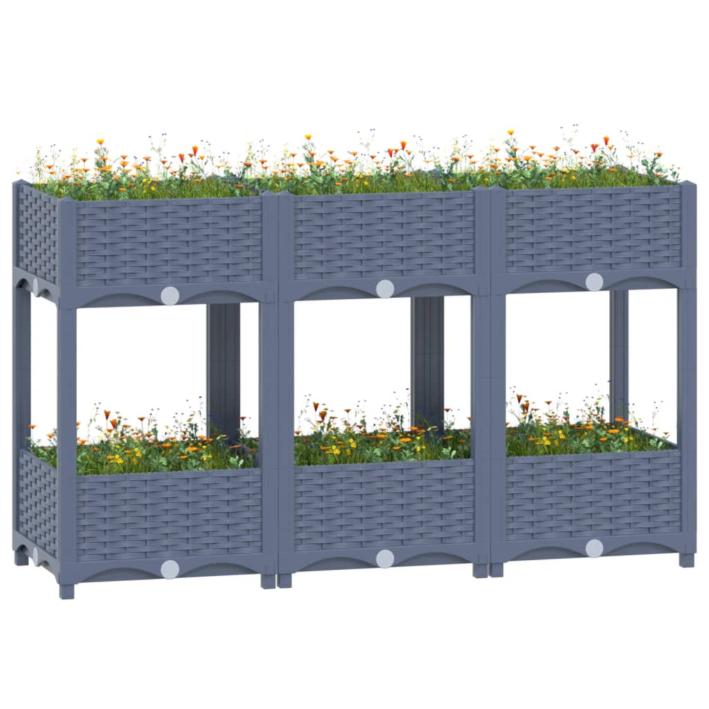 Raised Bed 47.2"x15.7"x28" Polypropylene