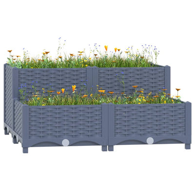 Raised Bed 31.5"x31.5"x15" Polypropylene