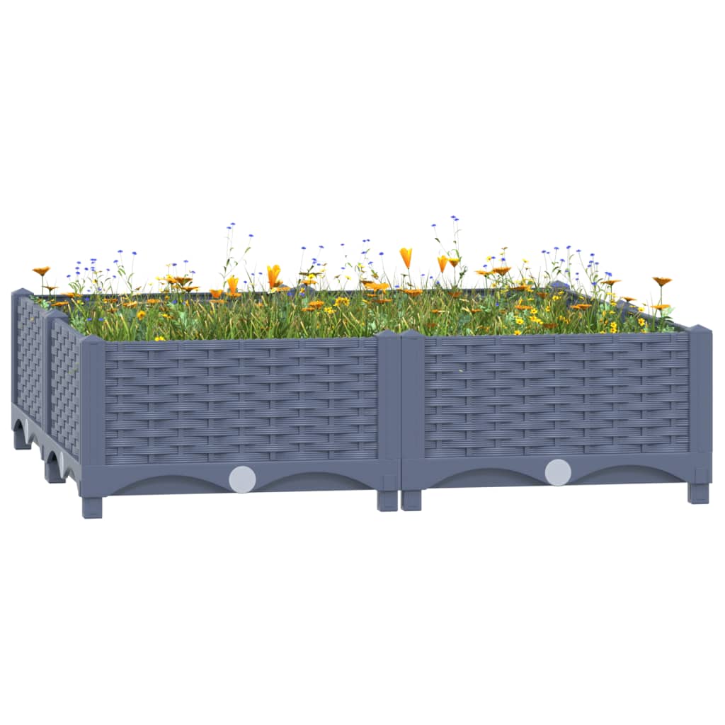 Raised Bed 31.5"x31.5"x9.1" Polypropylene