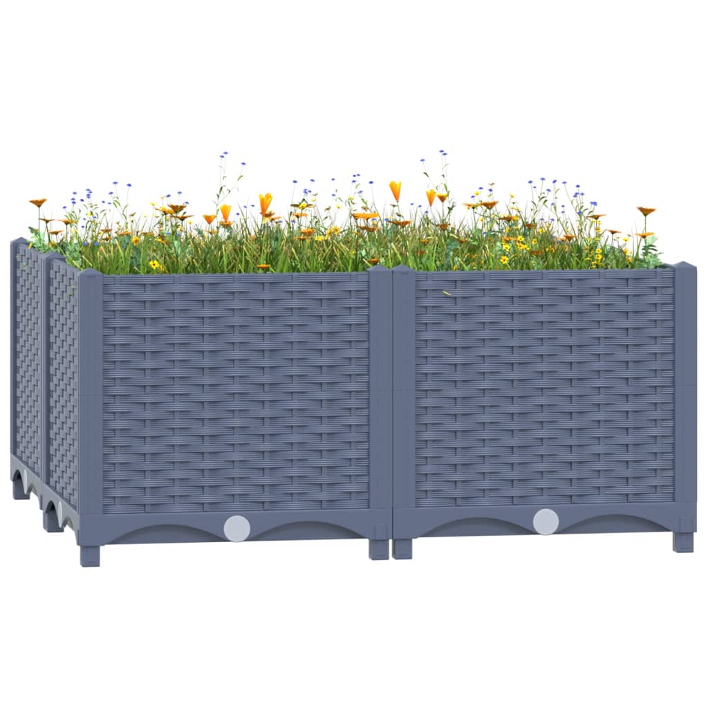 Raised Bed 31.5"x31.5"x15" Polypropylene