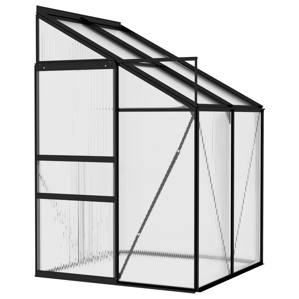 Greenhouse Anthracite Aluminum 91.5 ft³