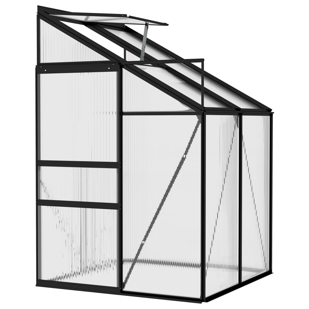 Greenhouse Anthracite Aluminum 91.5 ft³