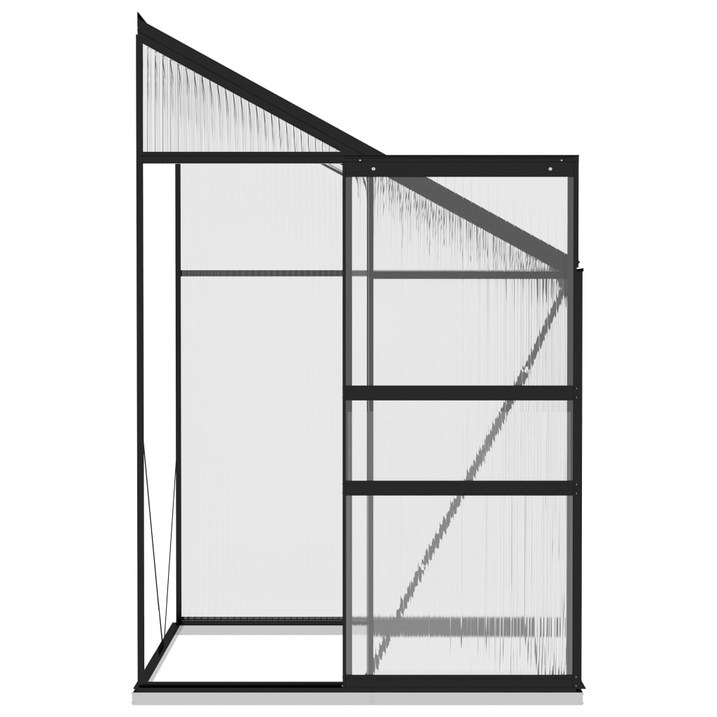 Greenhouse Anthracite Aluminum 95.3 ft³