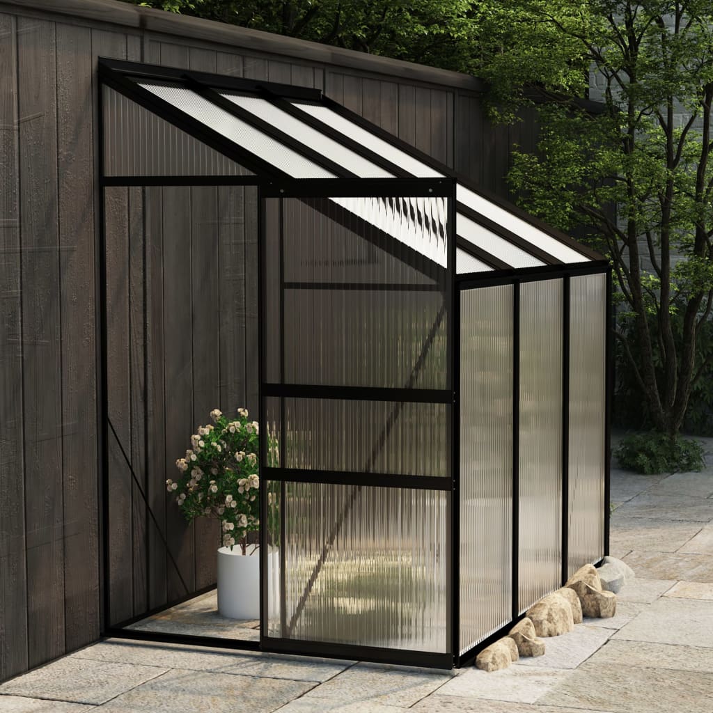 Greenhouse Anthracite Aluminum 140.1 ft³