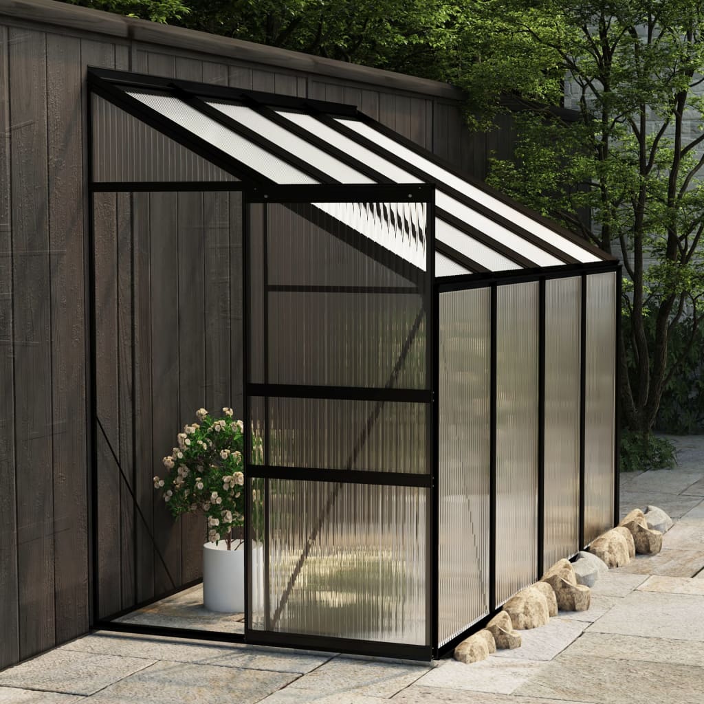 Greenhouse Anthracite Aluminum 185 ft³