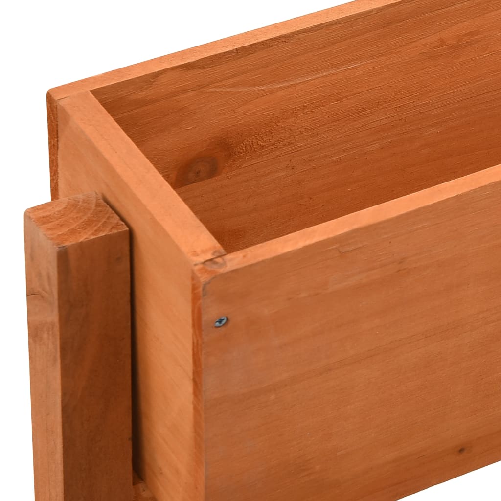 Garden Folding Planter Orange 23.6"x5.5"x29.5" Solid Firwood