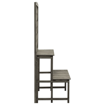 Plant Stand with Trellis Gray 27.6"x16.5"x47.2" Solid Firwood