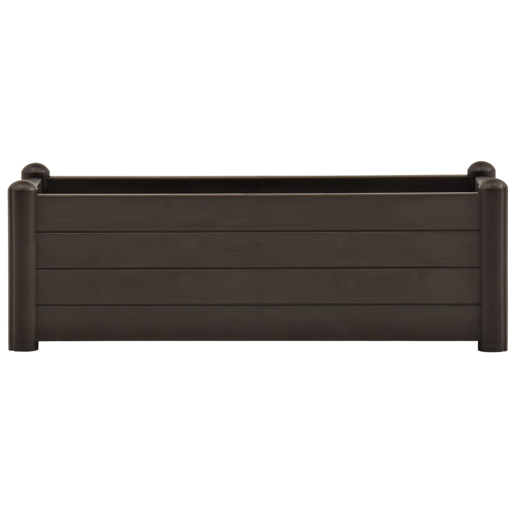 Garden Raised Bed PP Mocha 39.4"x16.9"x13.8"