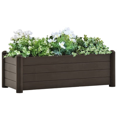 Garden Raised Bed PP Mocha 39.4"x16.9"x13.8"