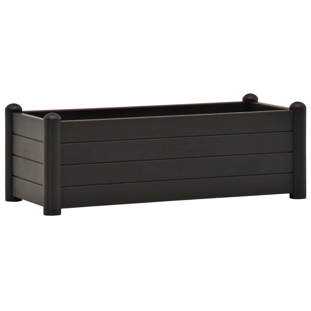 Garden Raised Bed PP Anthracite 39.4"x16.9"x13.8"