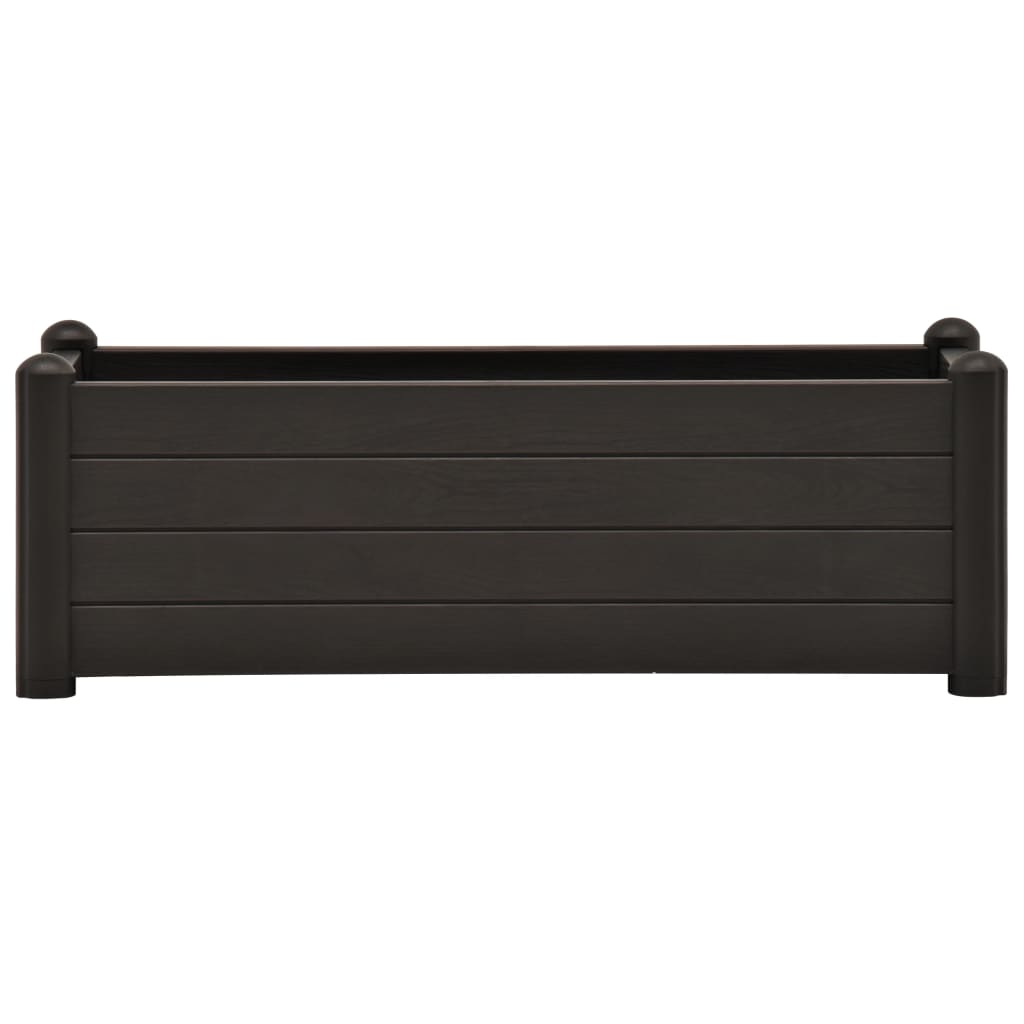 Garden Raised Bed PP Anthracite 39.4"x16.9"x13.8"