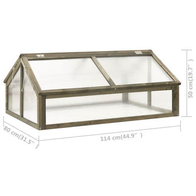 Greenhouse Gray 44.8"x31.4"x19.6" Firwood