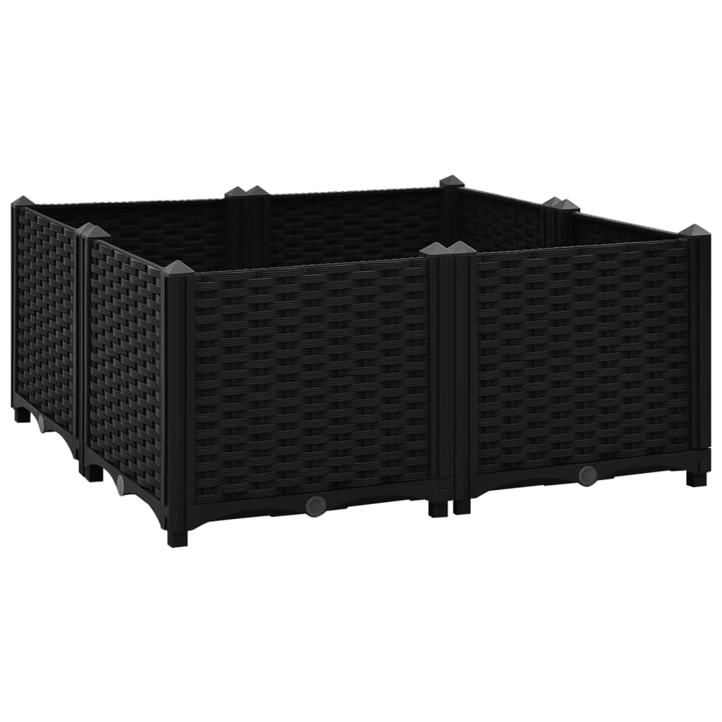 Raised Bed 31.5"x31.5"x15" Polypropylene