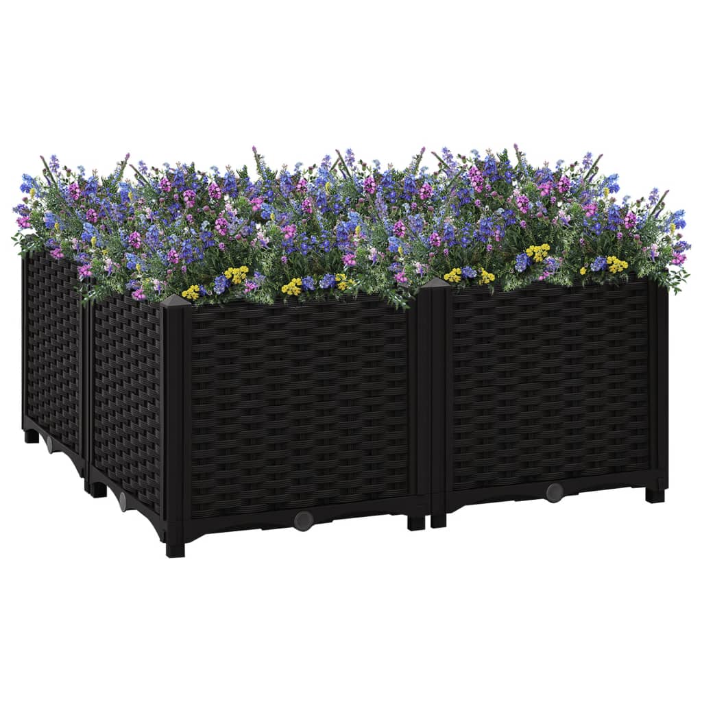 Raised Bed 31.5"x31.5"x15" Polypropylene