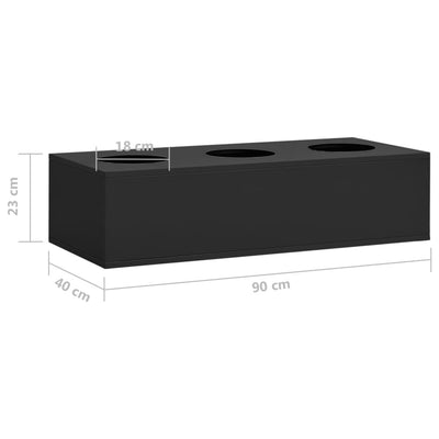 Office Flower Box Anthracite 35.4"x15.7"x9.1" Steel