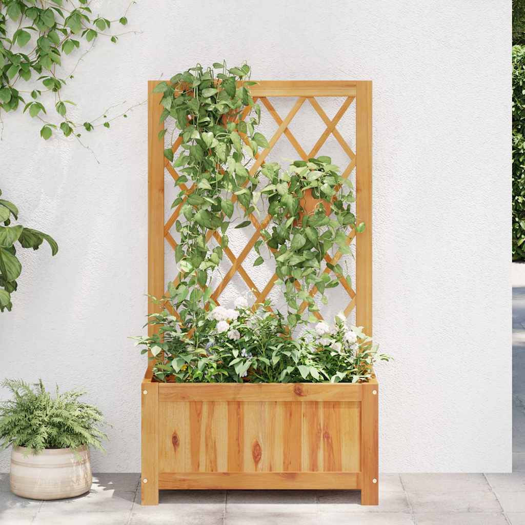 Garden Raised Bed Natural wood color Solid acacia wood Medium