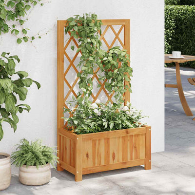 Garden Raised Bed Natural wood color Solid acacia wood Medium