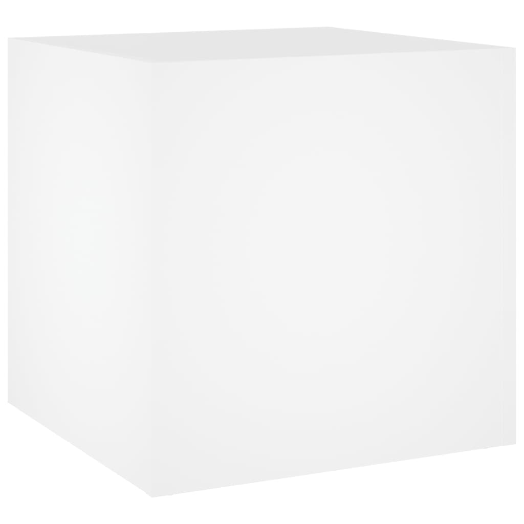 Planter Box White 15.7"x15.7"x15.7" Engineered Wood