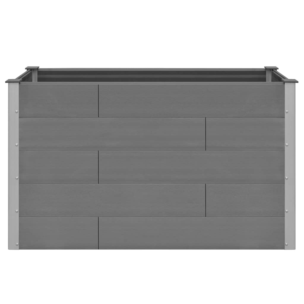 Garden Raised Bed WPC 59.1"x19.7"x35.8" Gray