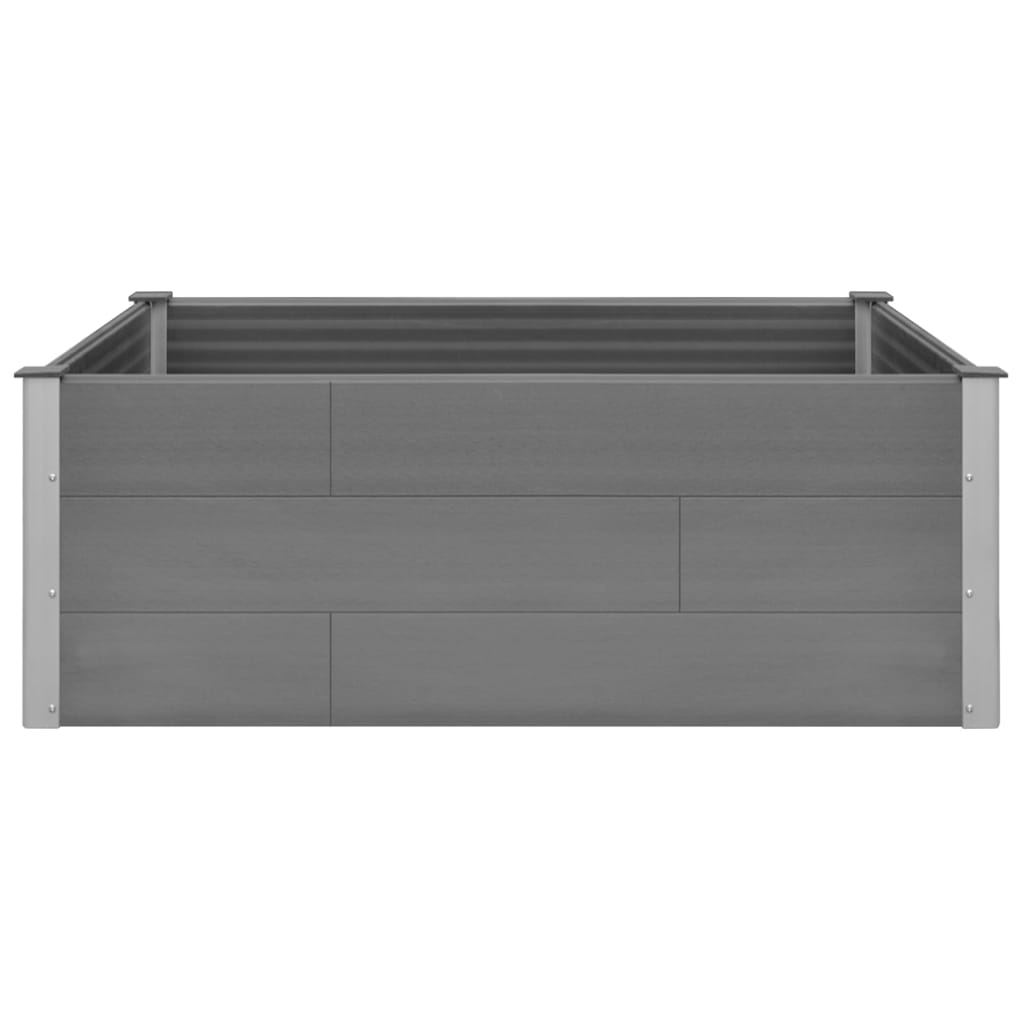 Garden Raised Bed WPC 59.1"x39.4"x21.3" Gray