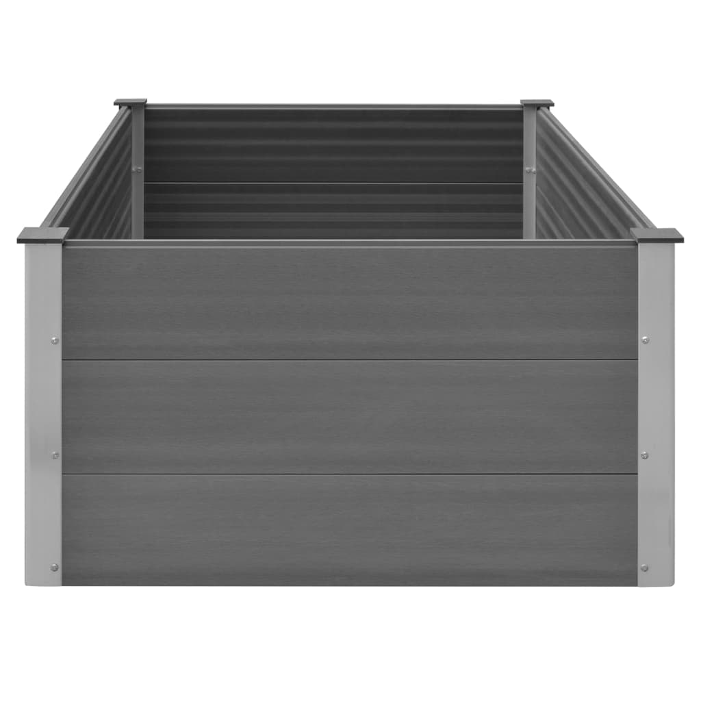 Garden Raised Bed WPC 59.1"x39.4"x21.3" Gray