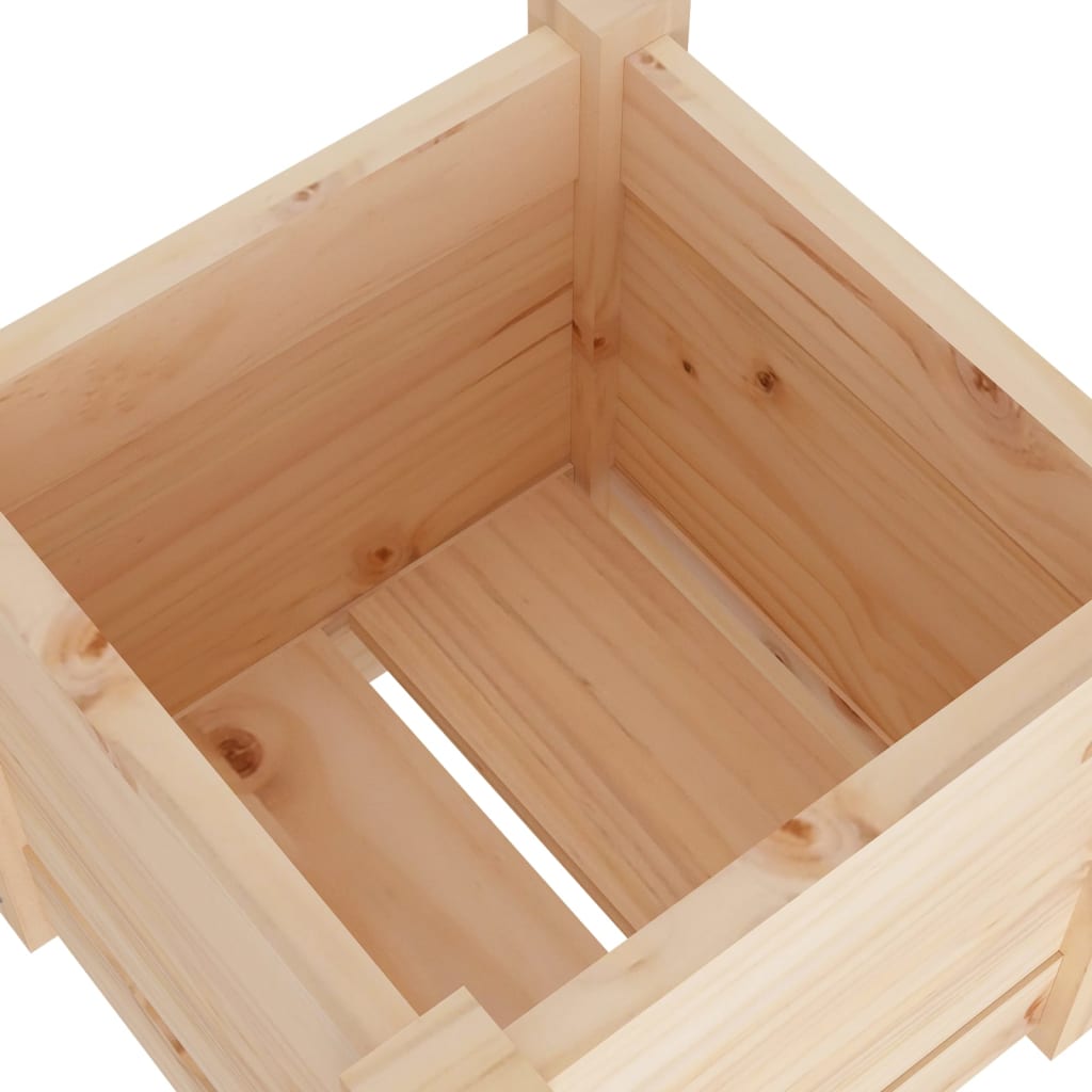 Garden Planters 2 pcs 12.2"x12.2"x12.2" Solid Wood Pine