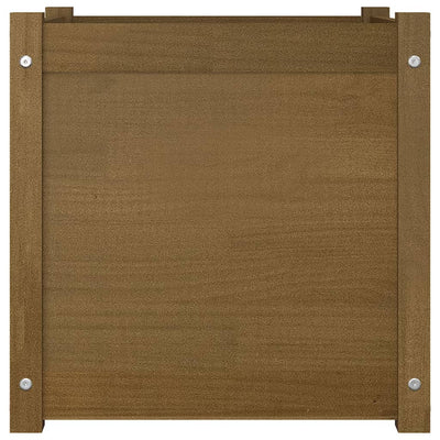 Garden Planter Honey Brown 19.7"x19.7"x19.7" Solid Wood Pine