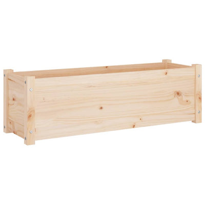 Garden Planters 2 pcs 39.4"x12.2"x12.2" Solid Wood Pine