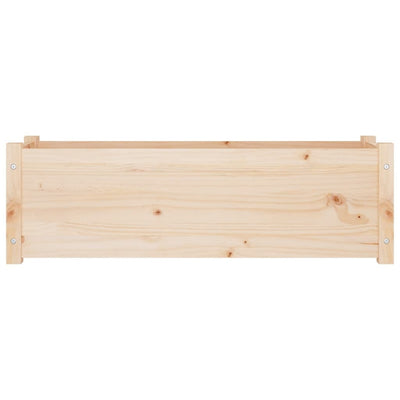 Garden Planters 2 pcs 39.4"x12.2"x12.2" Solid Wood Pine