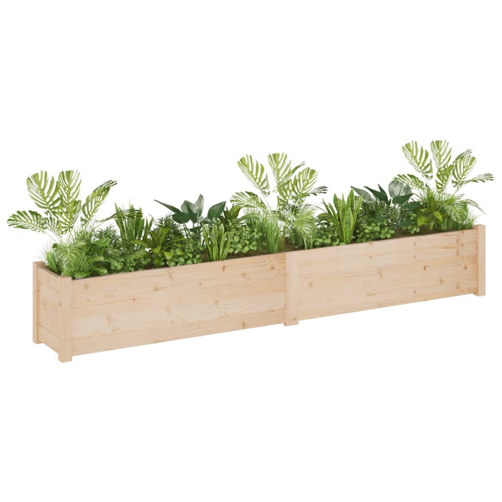 Garden Planter 78.7"x12.2"x12.2" Solid Wood Pine