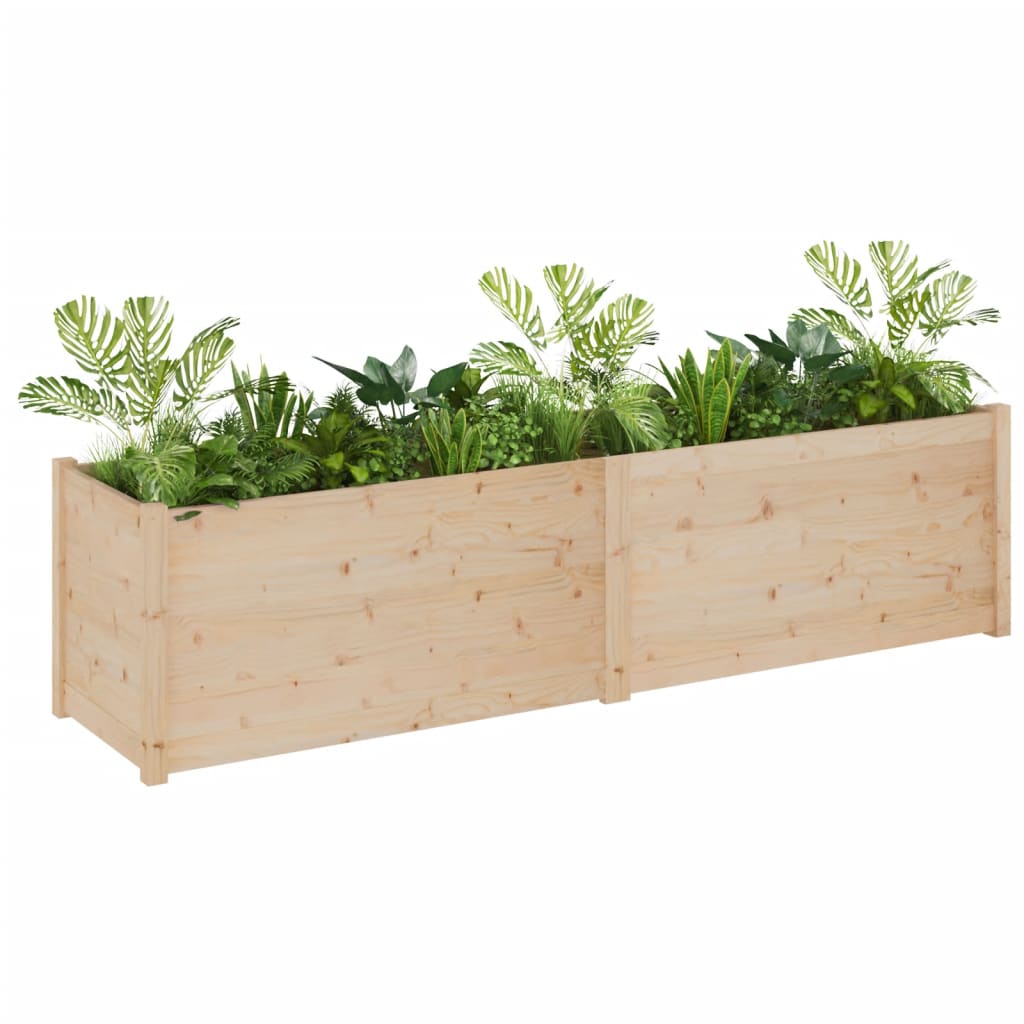 Garden Planter 78.7"x19.7"x19.7" Solid Wood Pine