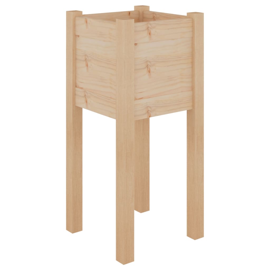 Garden Planters 2 pcs 12.2"x12.2"x27.6" Solid Wood Pine