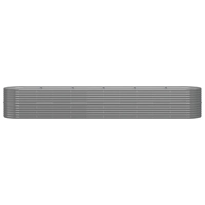 Garden Raised Bed Grey Powder-coated steel Large Built to Last