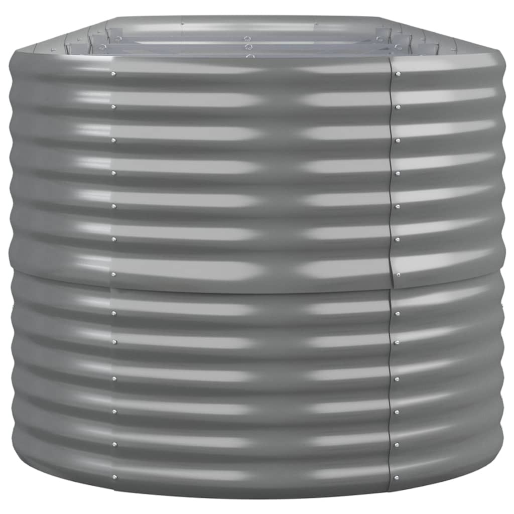 Garden Raised Bed Grey Powder-coated steel Large Built to Last