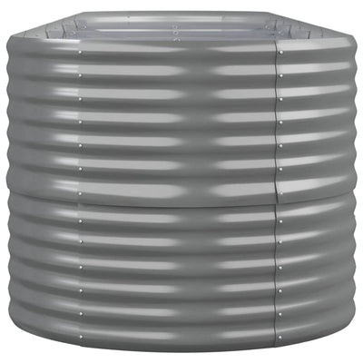 Garden Raised Bed Grey Powder-coated steel Large Built to Last