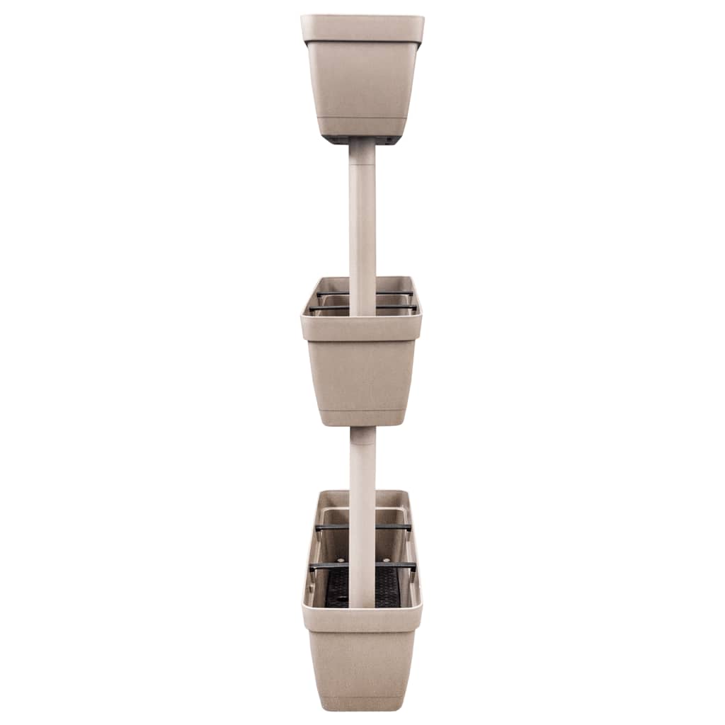 Garden Planter 6 pcs 39.4" Taupe