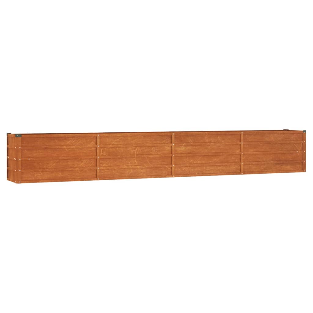 Garden Raised Bed Rusty Corten steel 126 x 15.7 x 17.7 in Durable