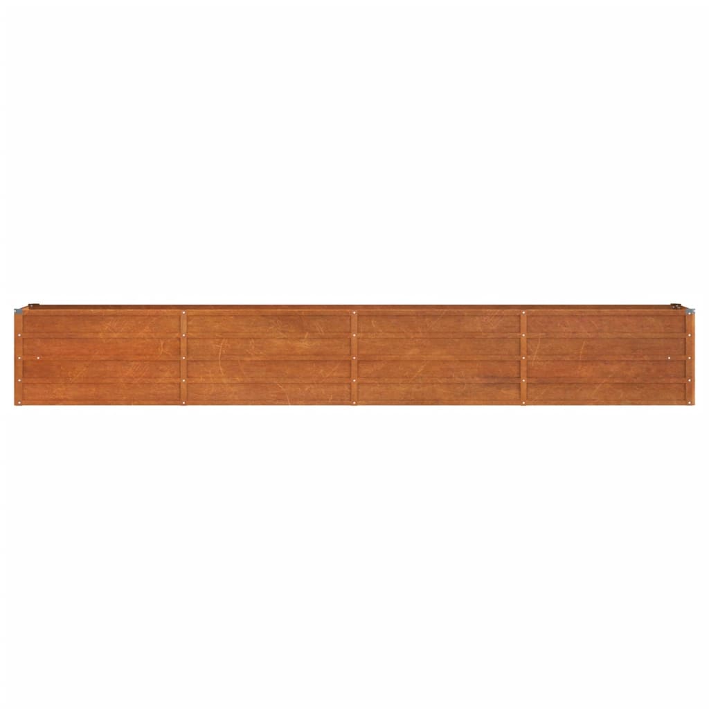 Garden Raised Bed Rusty Corten steel 126 x 15.7 x 17.7 in Durable