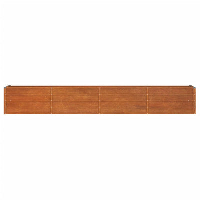 Garden Raised Bed Rusty Corten steel 126 x 15.7 x 17.7 in Durable